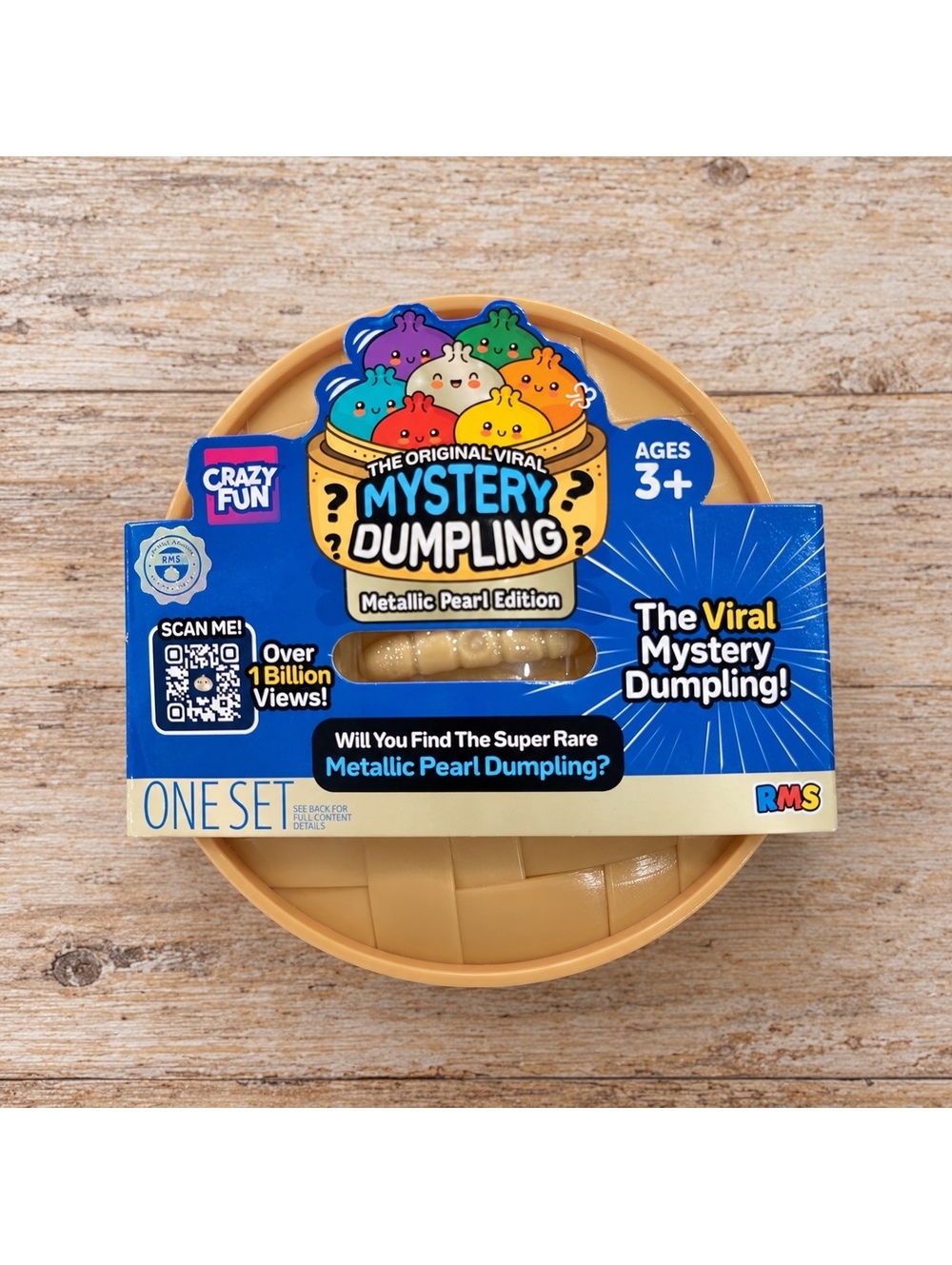 Crazy Fun Mystery Dumpling Metallic Pearl Edition Squishy Toy